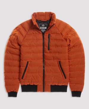 Superdry Commuter Quilted Bomber Férfi Kabát Narancssárga | OVHES2789